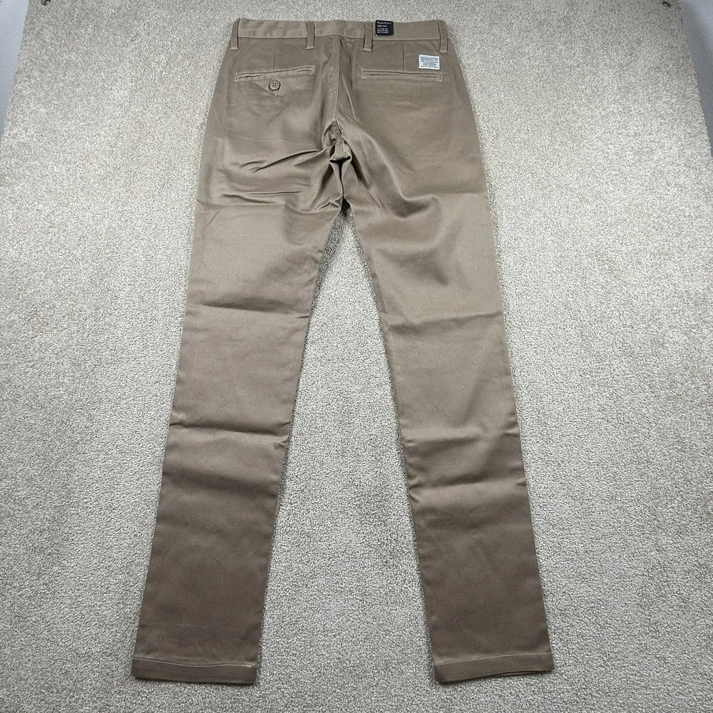 Deus Ex Machina Ford Pant 29x32 Tan Washed Sand Brown Slim Fit Chino